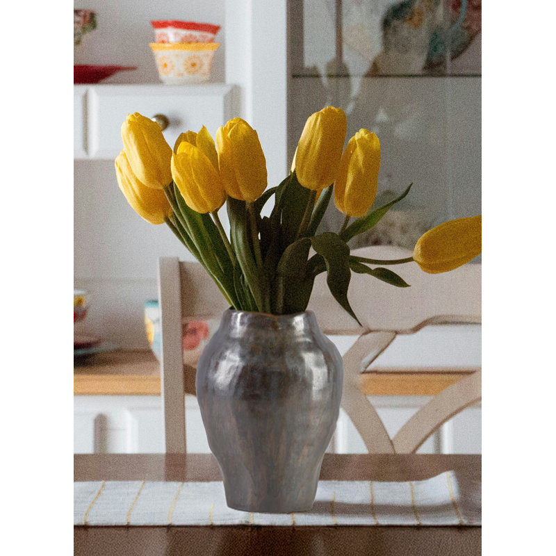 Vase en céramique brun vieilli Rosalind Wheeler