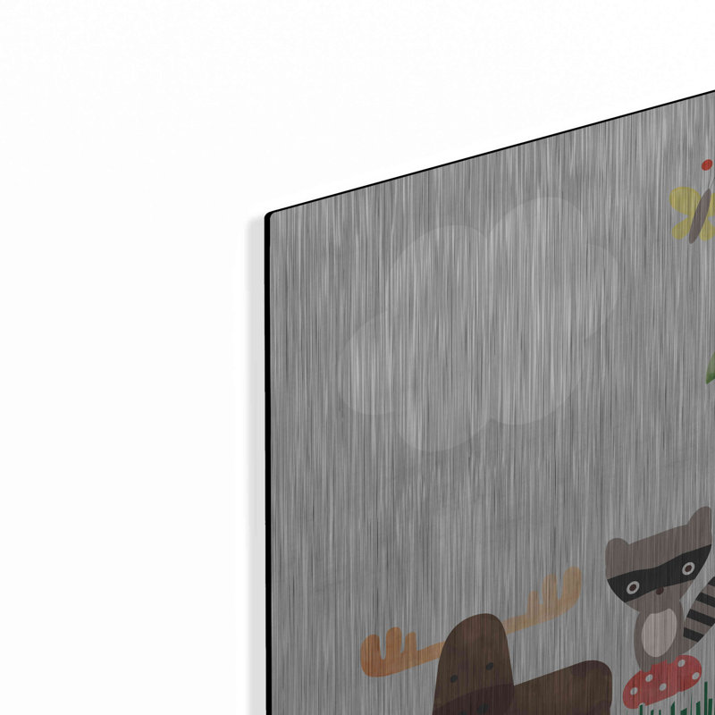 «Wood Land Animals I» par Ann Kelle, H 12 po x l 12 po