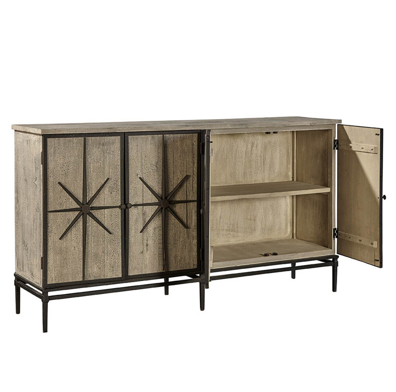 Grand buffet en bois de pin 72" mallory