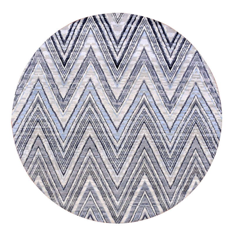 Tapis ivoire noué à la main Kateryn 6 pi New Age
