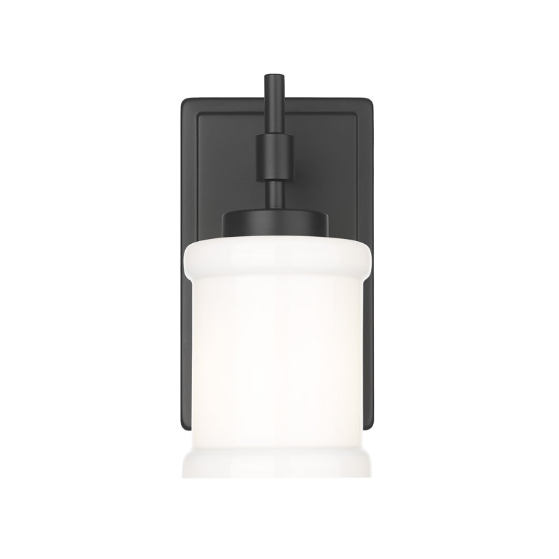 Applique murale 1 lumière Zowie, Noir mat