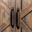 Armoire avec 4 portes et 4 tablettes ouvertes, armoire de rangement autoportante pour plancher, vestibule, plancher, salon, chambre à coucher, bureau