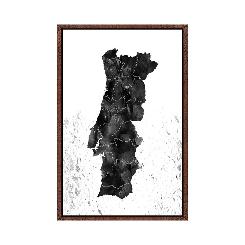 Portugal Black And White by WallDecorAddict - Wrapped Canvas Gallery-Wrapped Canvas Giclée, Classic Wood Framed Canvas
