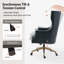 Fauteuil de direction pivotant en cuir véritable Heeg-102291126