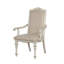 Chaise de salle à manger de style rustique avec accoudoirs et siège rembourré 2 pièces