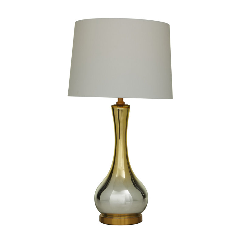 Ensemble de lampes de bureau dorées 27 po