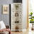 Tall Storage Cabinet With Doors And 4 Shelves For Living Room, Kitchen, Office, Bedroom, Bathroom, Bathroom Storage-2008679840