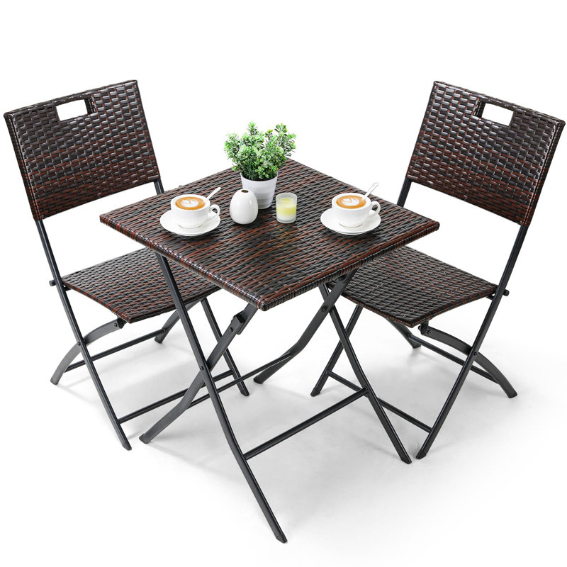 Patio Dining Side Chair, Brown