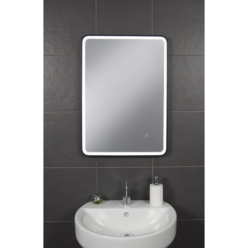 Metal Flat Mirror with Shelves