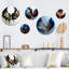 Décoration murale en métal «Black Wings»