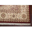 Tapis rouge en laine noué à la main de conception unique 8 pi 10 po x 12 pi 1 po