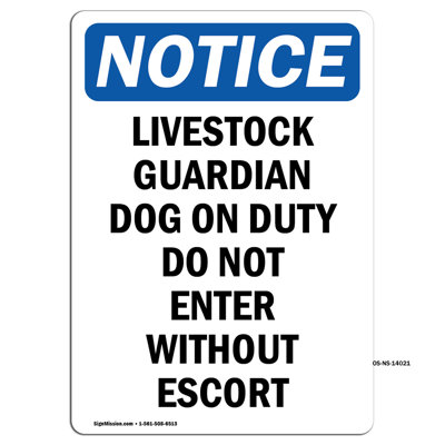 Livestock Guardian Dog On Duty Decal 5" X 3.5"