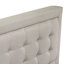 Ensemble de lit plateforme grand 2 pièces avec 1 lit plateforme et une table de bout pour la chambre à coucher - Fabrication fiable et durable - Tissu en lin bleu denim-1180438521-1180435175