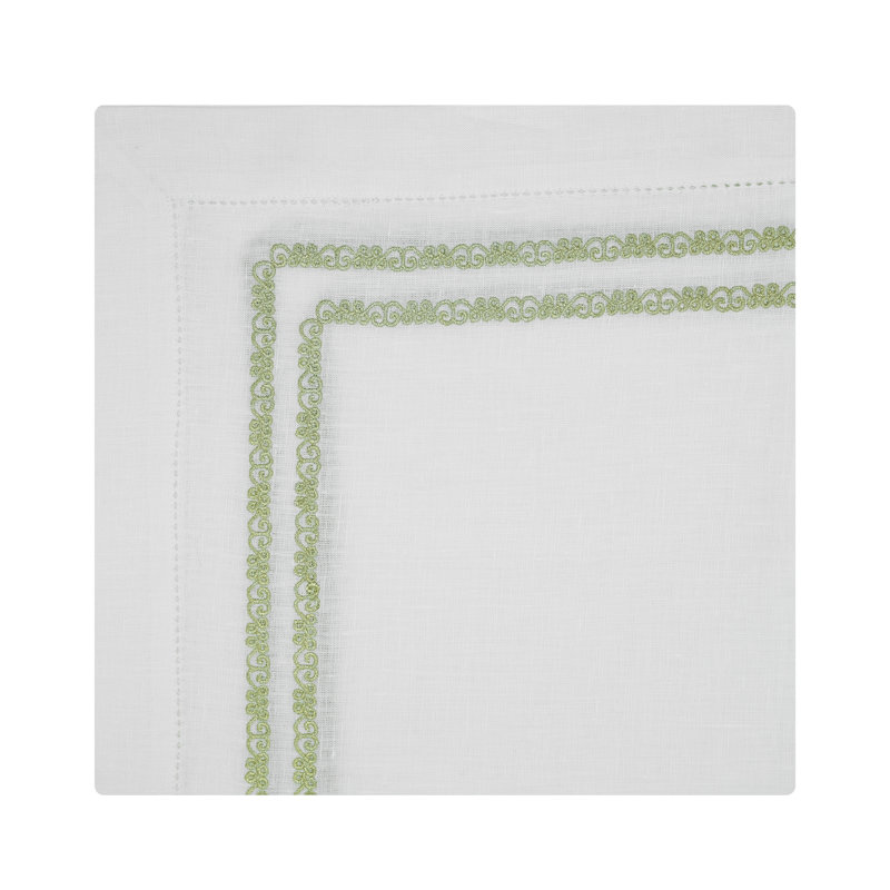 Chain Link With Faggoting Linen Napkin
