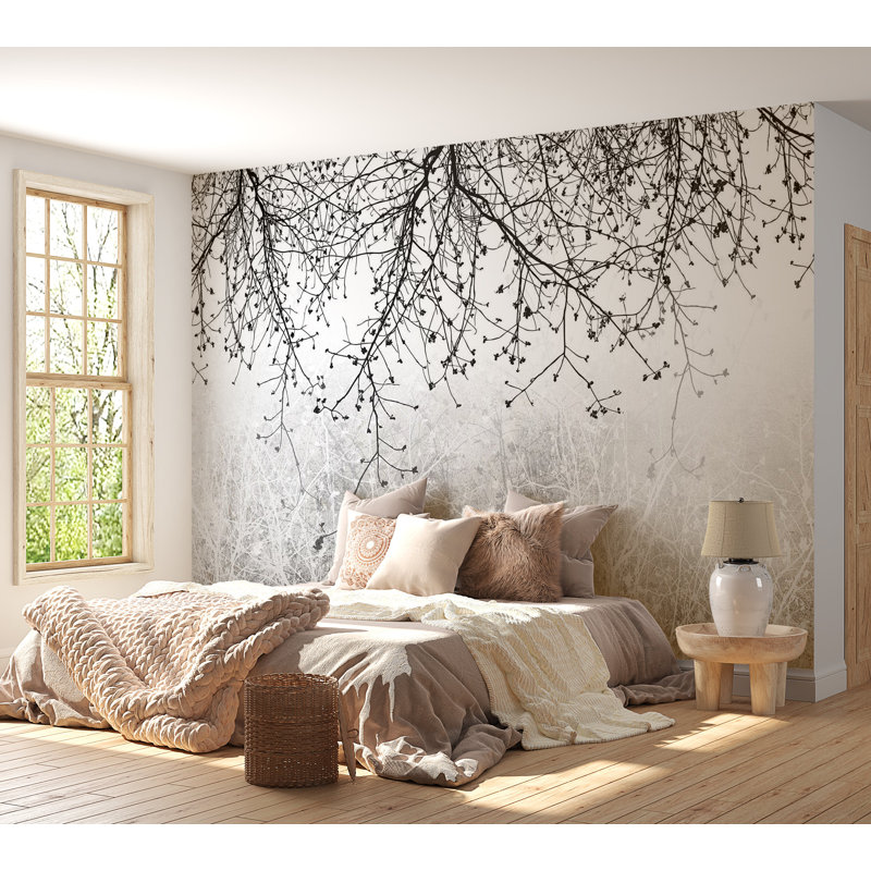Papier peint botanique - Éclat naturel, L 68 po x l 98 po