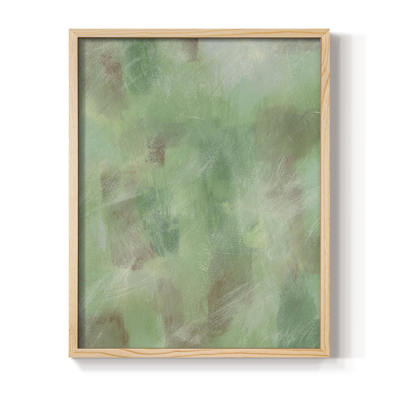 Green Shadows I, reproduction encadrée - bois massif, H 11 po x l 9 po