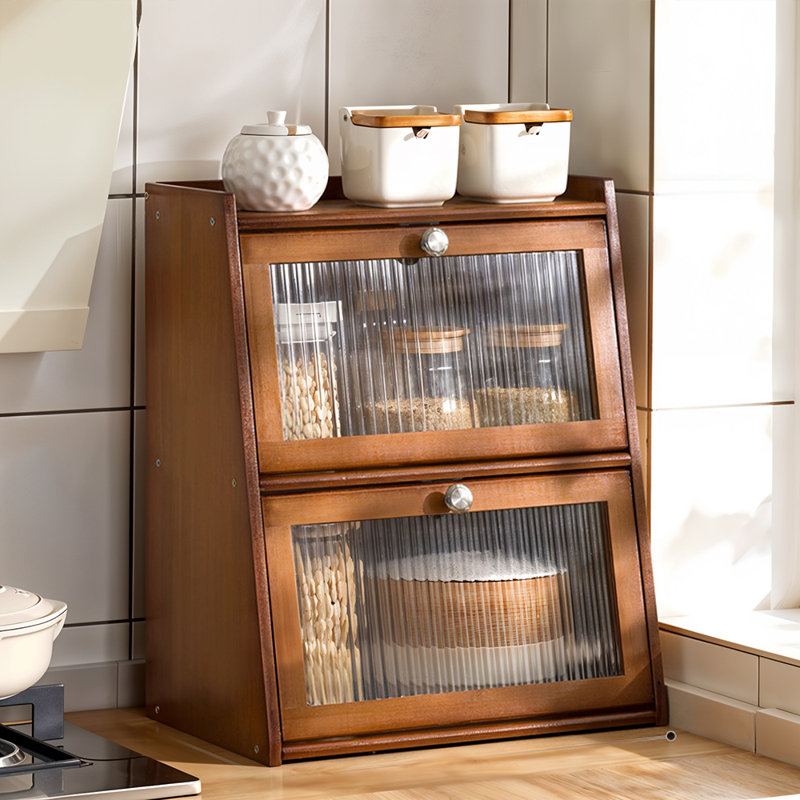 Freestanding Bamboo Spice Rack