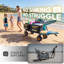 Sekey Heavy Duty Beach Wagon With 9" Big Sand-proof Wheels, 300l Oversized Foldable Beach Cart With Cooler| Adjustable Handle & Balloon Tires For Sand, Camping,vacation-129052087