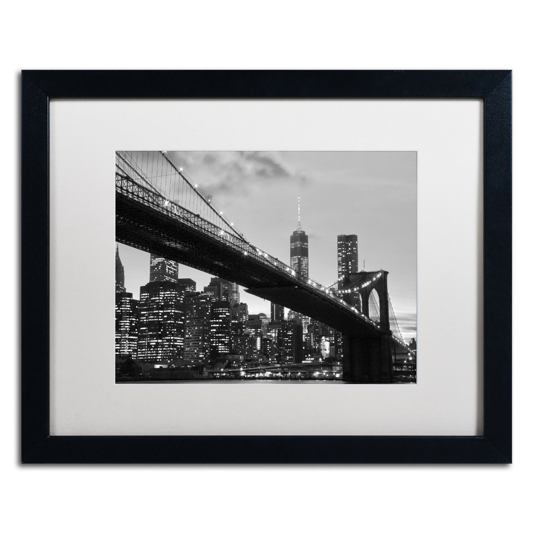 Brooklyn Bridge " Brooklyn Bridge 5 " by CATeyes Trademark Fine Art Mat 