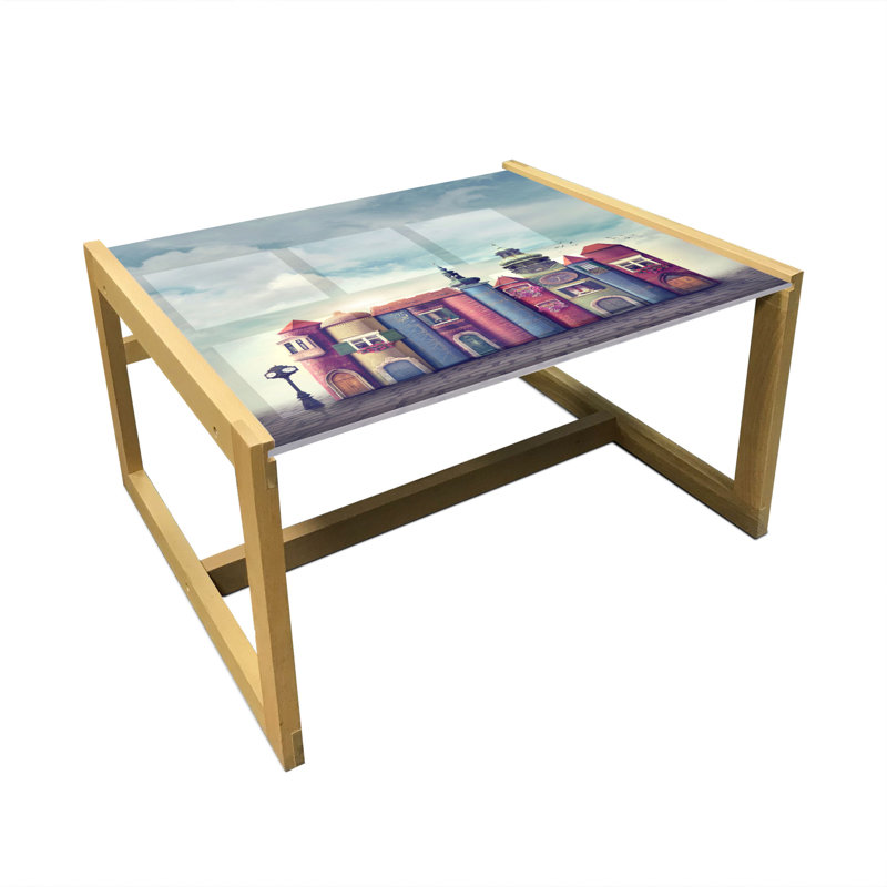 Janais Trestle Coffee Table, 40cm H x 74cm W x 62cm D