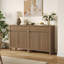Armoire buffet moderne à cannelures élégantes 29,1 po avec 1 tiroir et 2 tablettes réglables-846006203