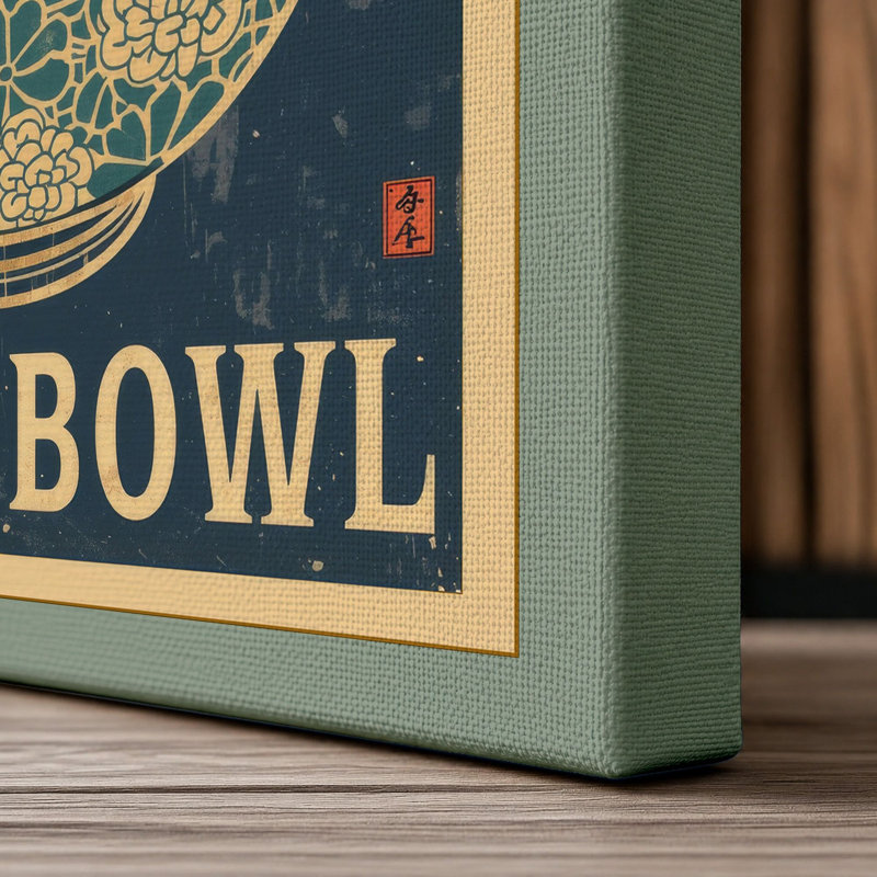 Fruit Bowl, Art Deco - Wrapped Canvas, 24x16 - 61.0 x 40.6 cm, Sage Border