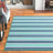 Deltana Striped Indoor / Outdoor Rug-1835370344