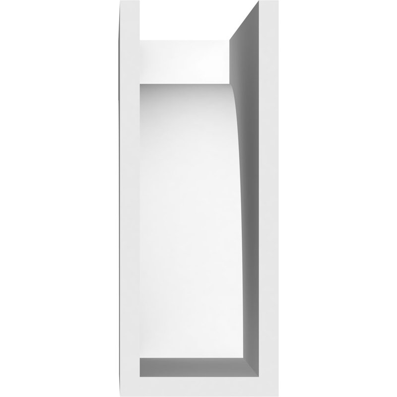 4"W x 10"H x 16"L Standard Huntington Architectural Grade PVC Rafter Tail, 10"H x 4"W x 16"D