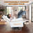 Cutlor Luxury Power Motion Recliner  Swivel Glider, Upholstered Reclining Sofa Chair with Lumbar Support-2093321532