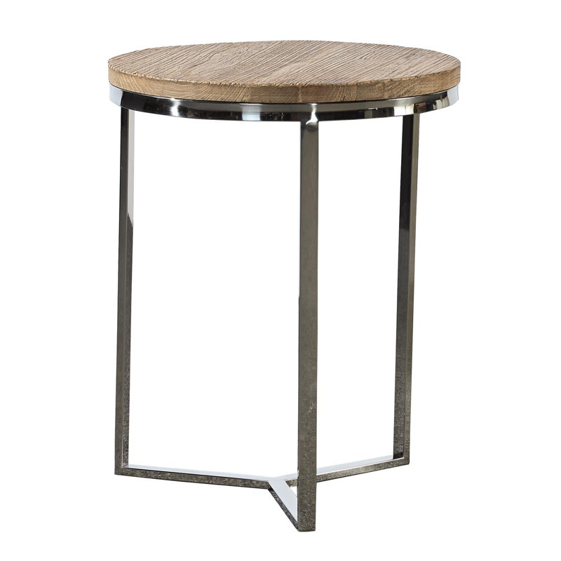 Solid Wood Top End Table