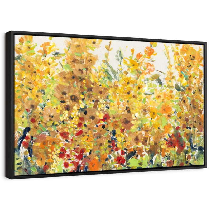«Golden Summer Garden I», reproduction sur toile, H 9 po x l 13 po