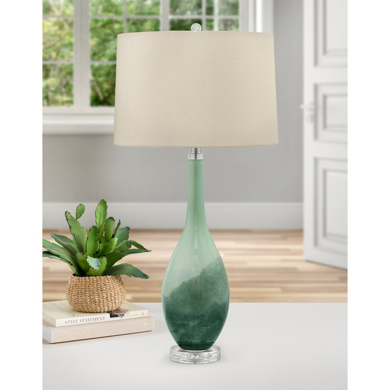Lampe de table en verre de sel de mer 34 po Salato