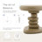 Jahmaal Curved Glossy Pedestal Side Table-1850944283