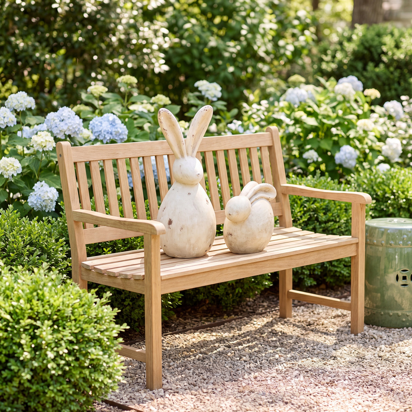 Wingrove 2-Piece Rabbit Garden Statue Set