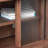 Retro simple retractable solid wood TV cabinet