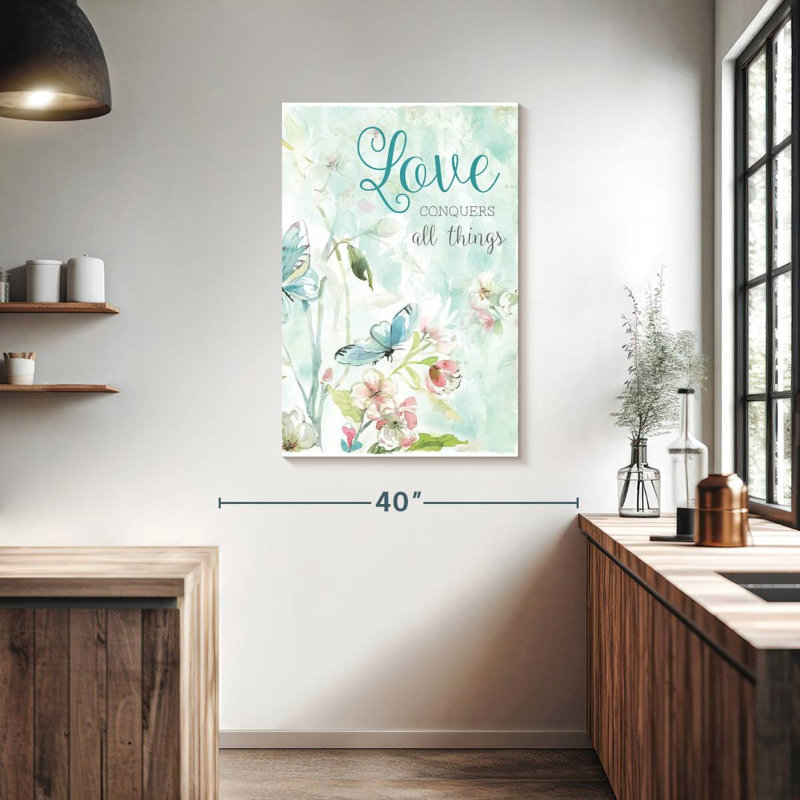 Hardie Love Conquers All Things, H 39 po x l 26 po