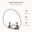 Miroir mural irrégulier, miroir en bois asymétrique-473631491