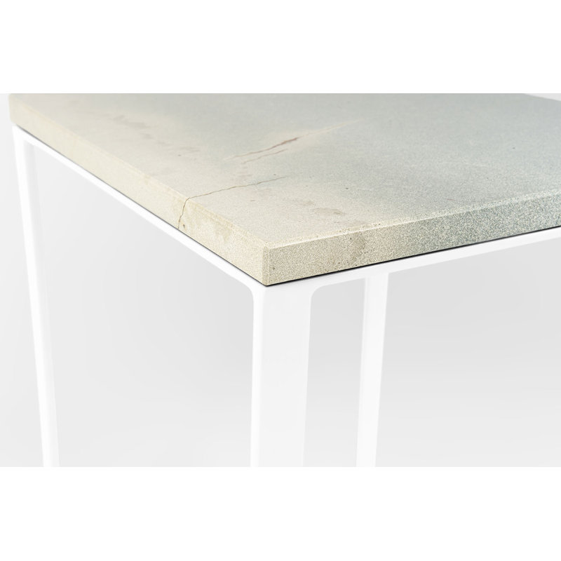 Abdul-Mateen Frame End Table, White
