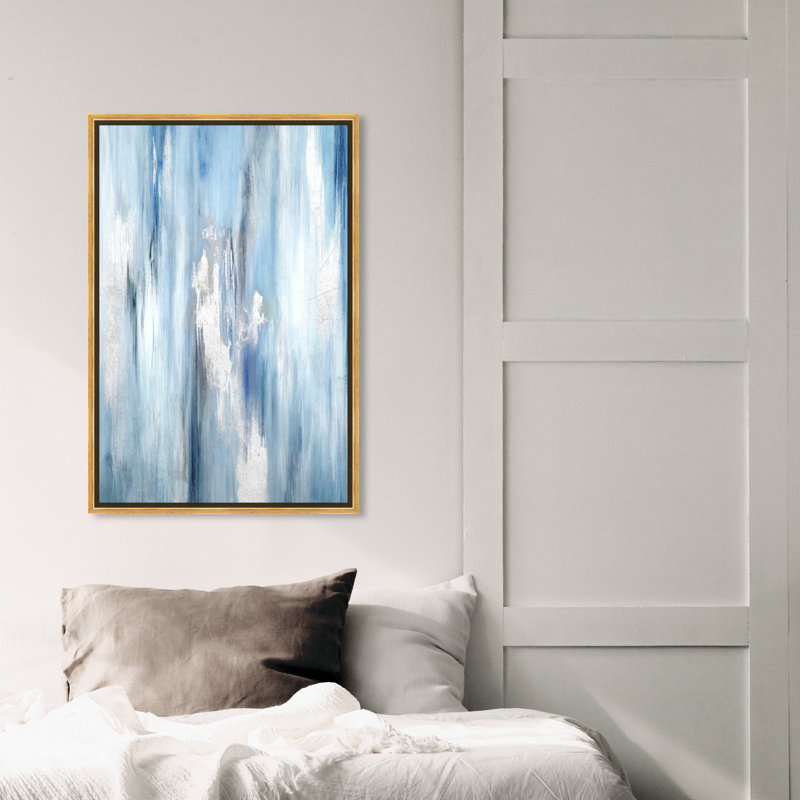 «Abstract Waterfall», reproduction d'art, Encadrement doré, H 36 po x l 24 po x P 1,5 po