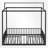 Metal Canopy Bed With Removable Fence-960637789-960637790