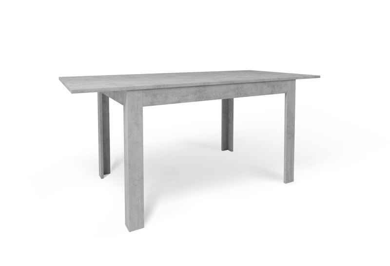 Bohlman Extendable Dining Table, Beton, Beton, 75cm H x 80cm L x 120cm W