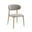 Grey Boucle Finish Side Chair,Set Of 2
