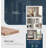 Magna Linen Cabinet with Three Shelves, Four Drawers, and Metal Handles, Bathroom-596633088