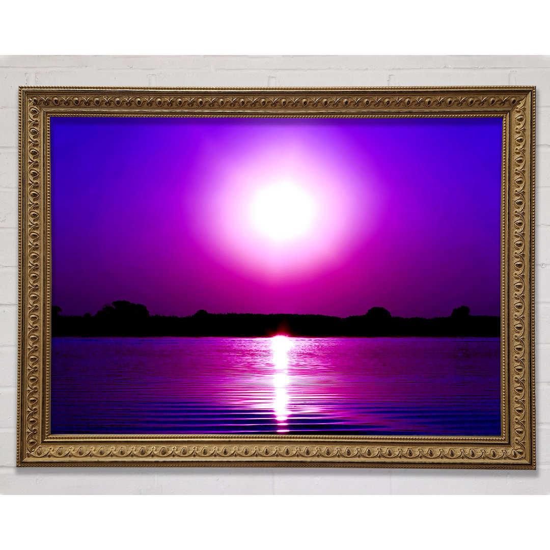 Cerise Lake Sun Gerahmter Druck