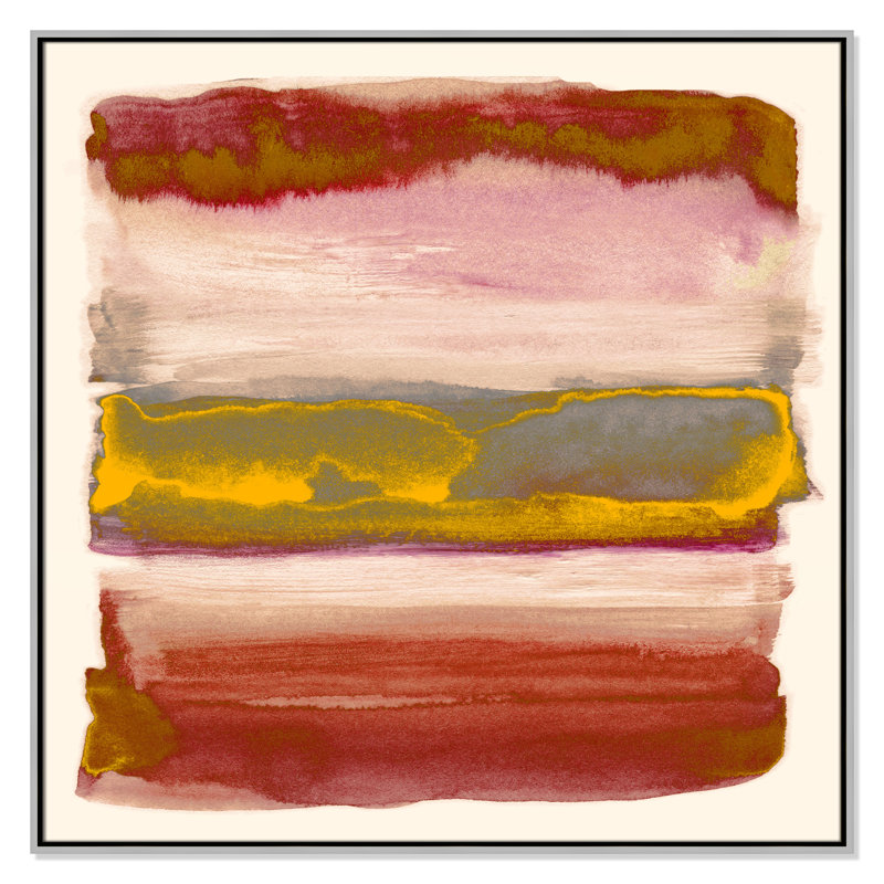 Yellow Sky II Print by Nan, 41.5" H x 41.5" W, Silver