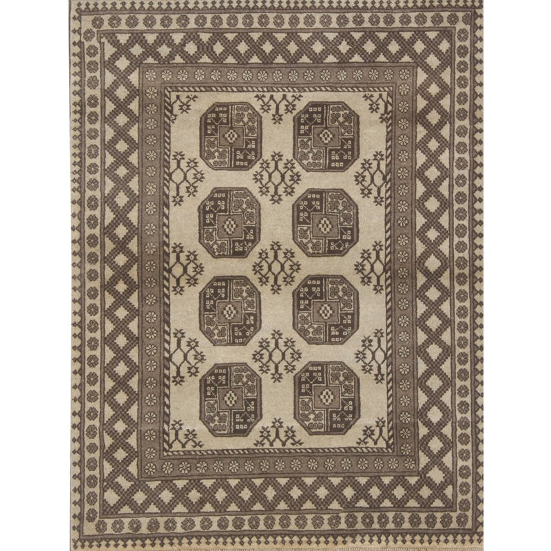 Ahjanay Geometric Hand Woven 155cm X 194cm Area Rug