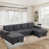 Dark Gray Polyester Blend selected