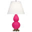 Petite lampe d'appoint à double gourde-372527682-372527693
