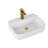 High-Gloss White Ceramic Wash Basin - Ideal For Bathroom Countertops White, With A High Look