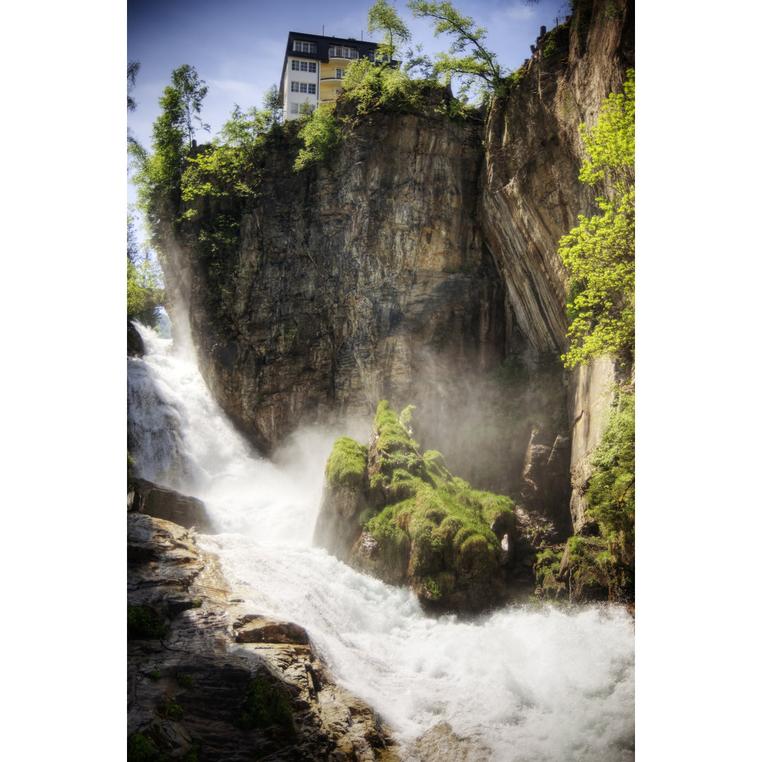 Wasserfall in Bad Gastein von DaveLongMedia - Leinwanddrucke